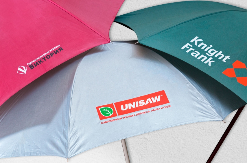 Стоимость печати логотипов на зонтах